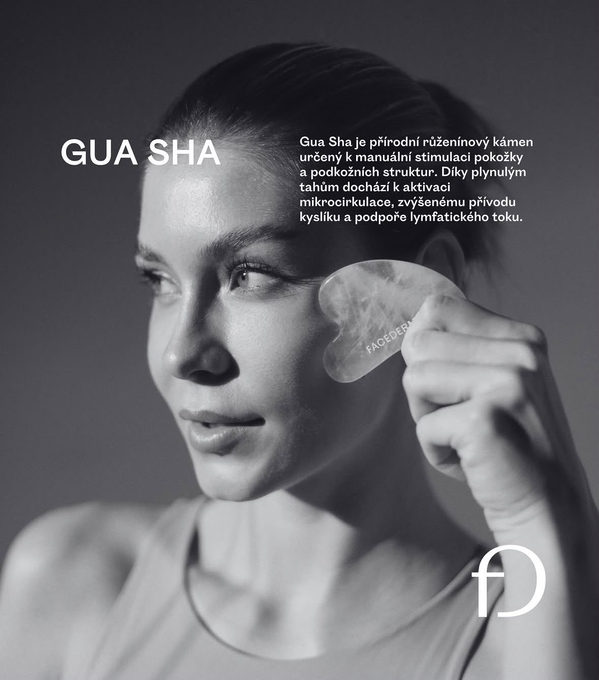 Facederma Gua Sha campaign portrait